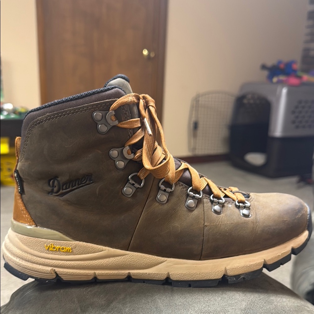 Danner Brown and Tan Lace Up Boots